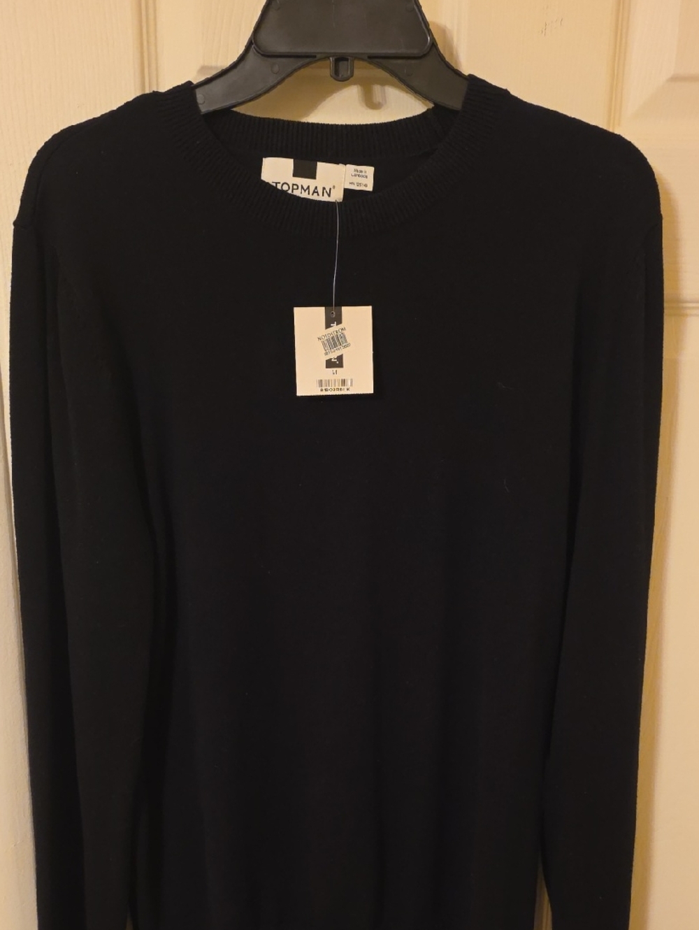 Topman Black Crew Neck Sweater